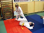 Students practising technique