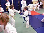 Students practising technique