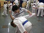Students practising technique