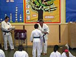 Student receiving their award