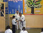 Student receiving their award