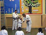 Student receiving their award