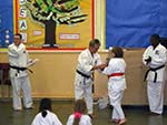 Student receiving their award